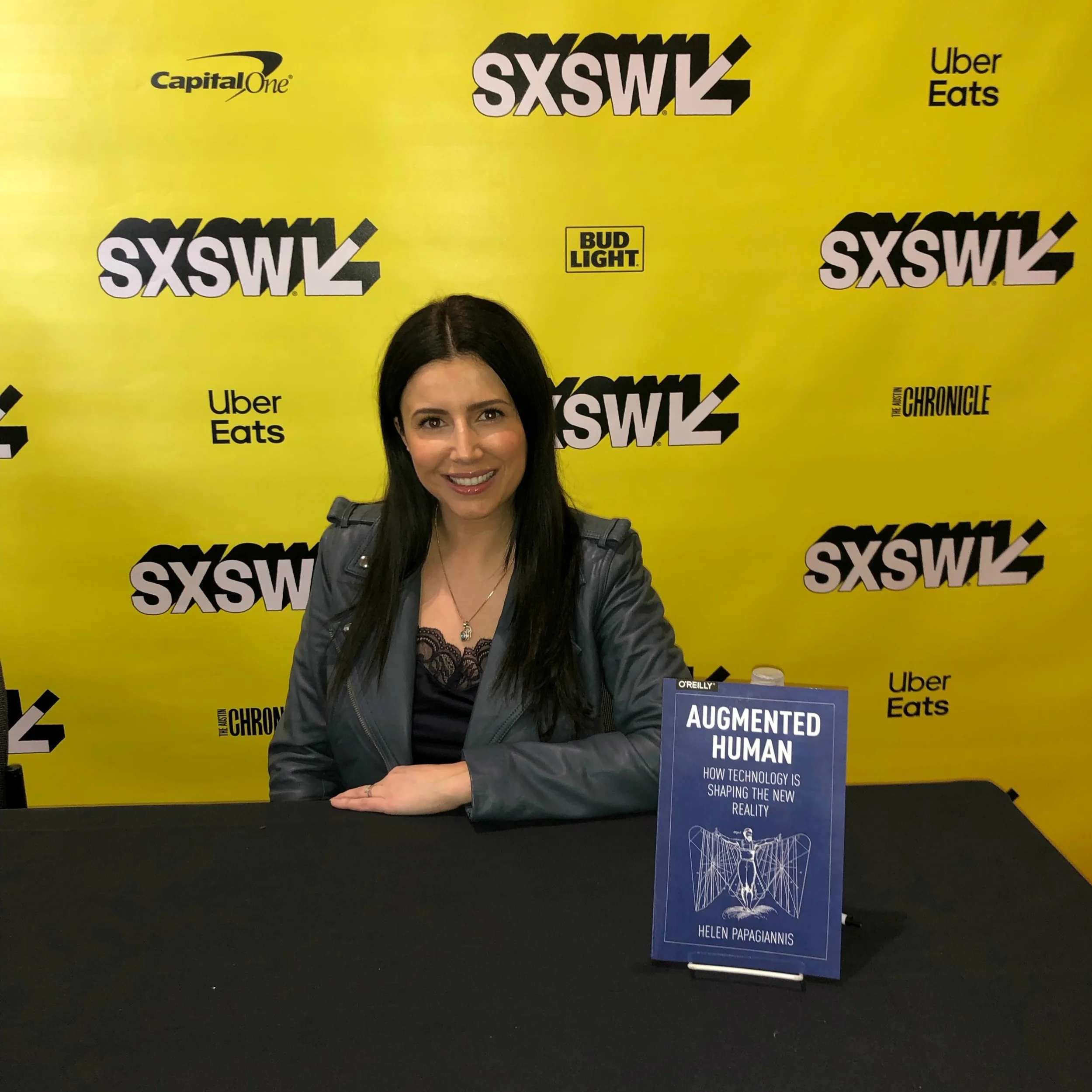 Dr. Helen Papagiannis at SXSW Book Signing for Augmented Human