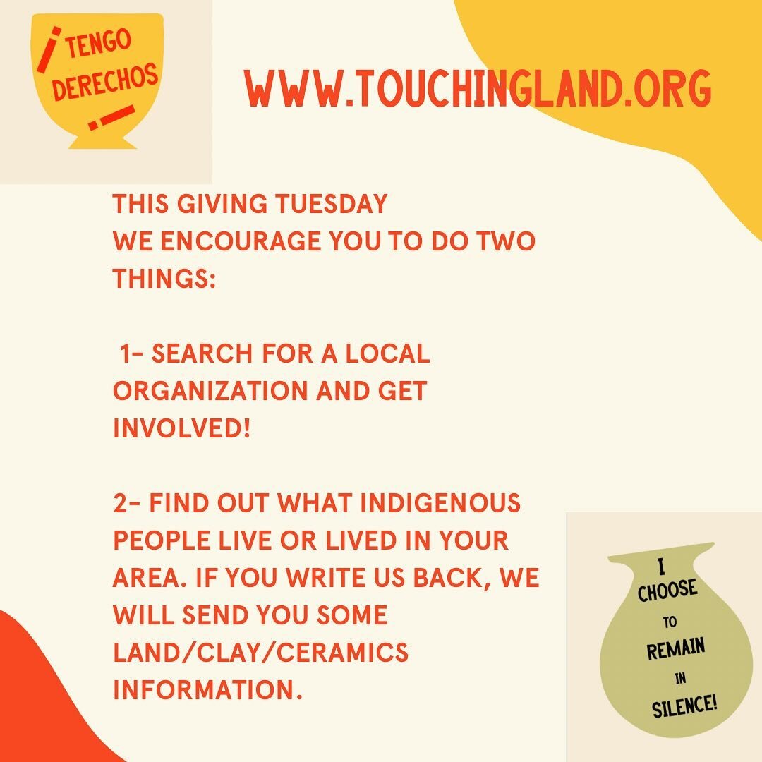 Giving Tuesday has always felt like a peer pressure race to get as much funding as possible. On this day, we choose to do things differently. We would like to encourage you to find local organizations to get involved AND also find out what indigenous