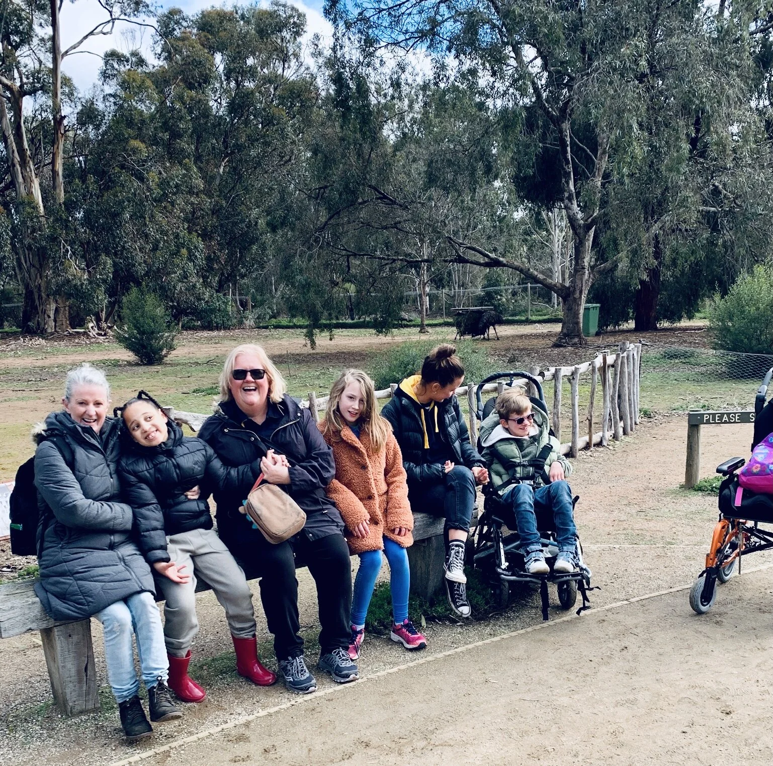Staff and participants in Serendip Sanctuary, Lara