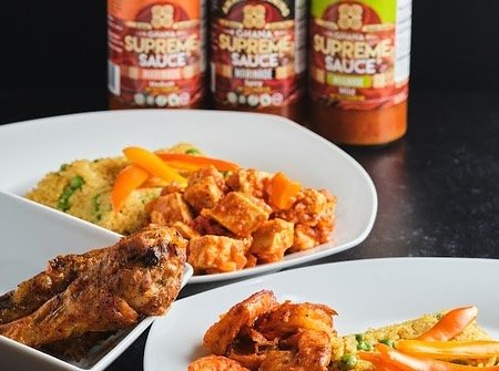 ✅ Vegan Dishes 🌱 
✅ Seafood 🍤 dishes 
✅ Rice 
✅ Chicken

Ghana Supreme Sauce is perfect for any meal. Let us help you prep your next meal.

Visit our website for recipes ⬇️ 

www.micahspecialtyfoods.com
.
.
.
#supremesauce #marinade #dippingsauce #