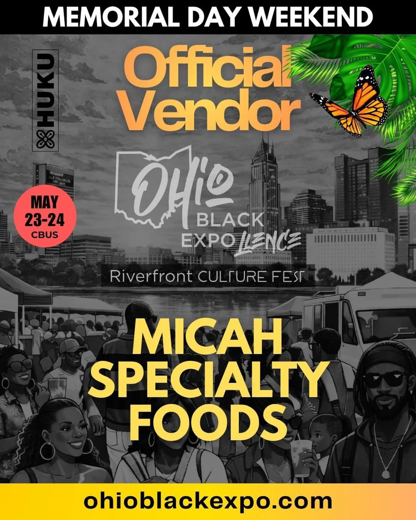 ✊🏾🔥 We&rsquo;re heading to the Ohio Black Expo Riverfront Culture Fest in Columbus and we want YOU there!
Come find us at our booth where we&rsquo;ll be serving up our bold &amp; delicious Ghana Supreme Sauce AND our refreshing Insa Mocktails! 🫙🥤