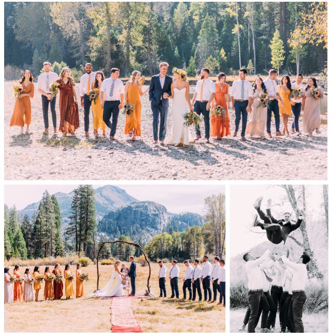 A mountaintop dream come true✨ this wedding looks like one that is unforgettable!