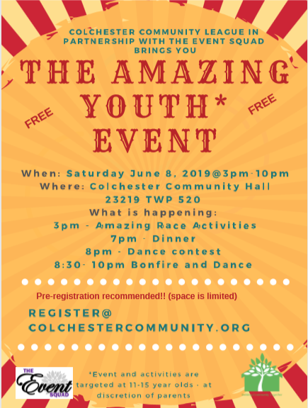 The Amazing Youth Event! PSSST It's Free!!!