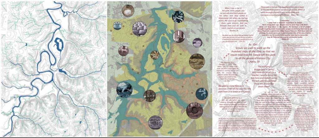  Mapping Community: Graphics of the Map of Possibility, Map of Probability, and Map of Being: Digital design for printing.  These are the digital designs for three maps that describe symbolic ways of connecting to this particular place and to the rel