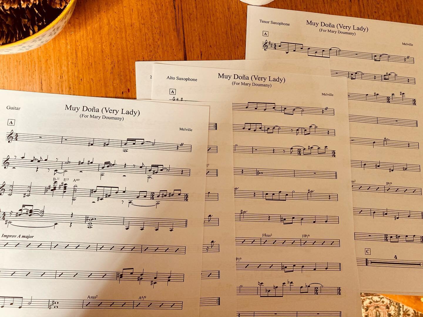 New music finished just in time for rehearsal tomorrow. A piece for my friend Mary Doumany. We&rsquo;ll be premiering a few new pieces for our upcoming show at @melbrecital, including Lagom, composed by @declan.postlethwaite.music. The weather is get