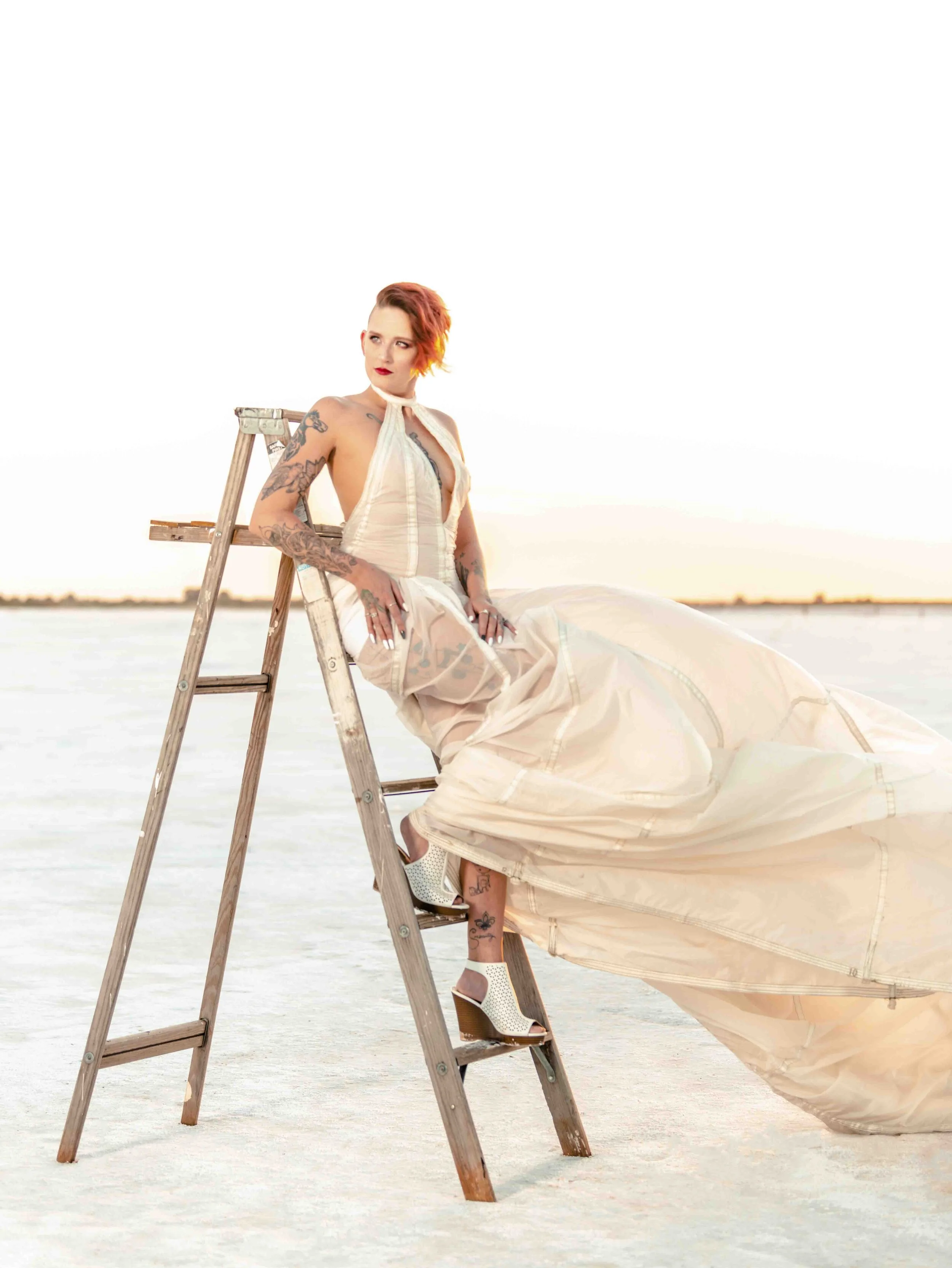 Ulani Bottarini Model Portfolio Shoot at the Salt Flats Jet, in Oklahoma Desert Commercial Fashion Editorial Photography Family Portraits by Scott Vo - Oklahoma (Copy)