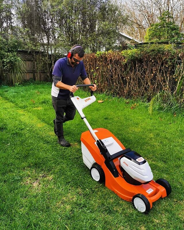 New tools alert! @stihl_nz have hooked us up with three fancy new cordless gardening tools, a mower, line trimmer and hedge trimmer. We are open today, 11am - 1pm for all your borrowing needs. We'd suggest you reserve these online first as our garden