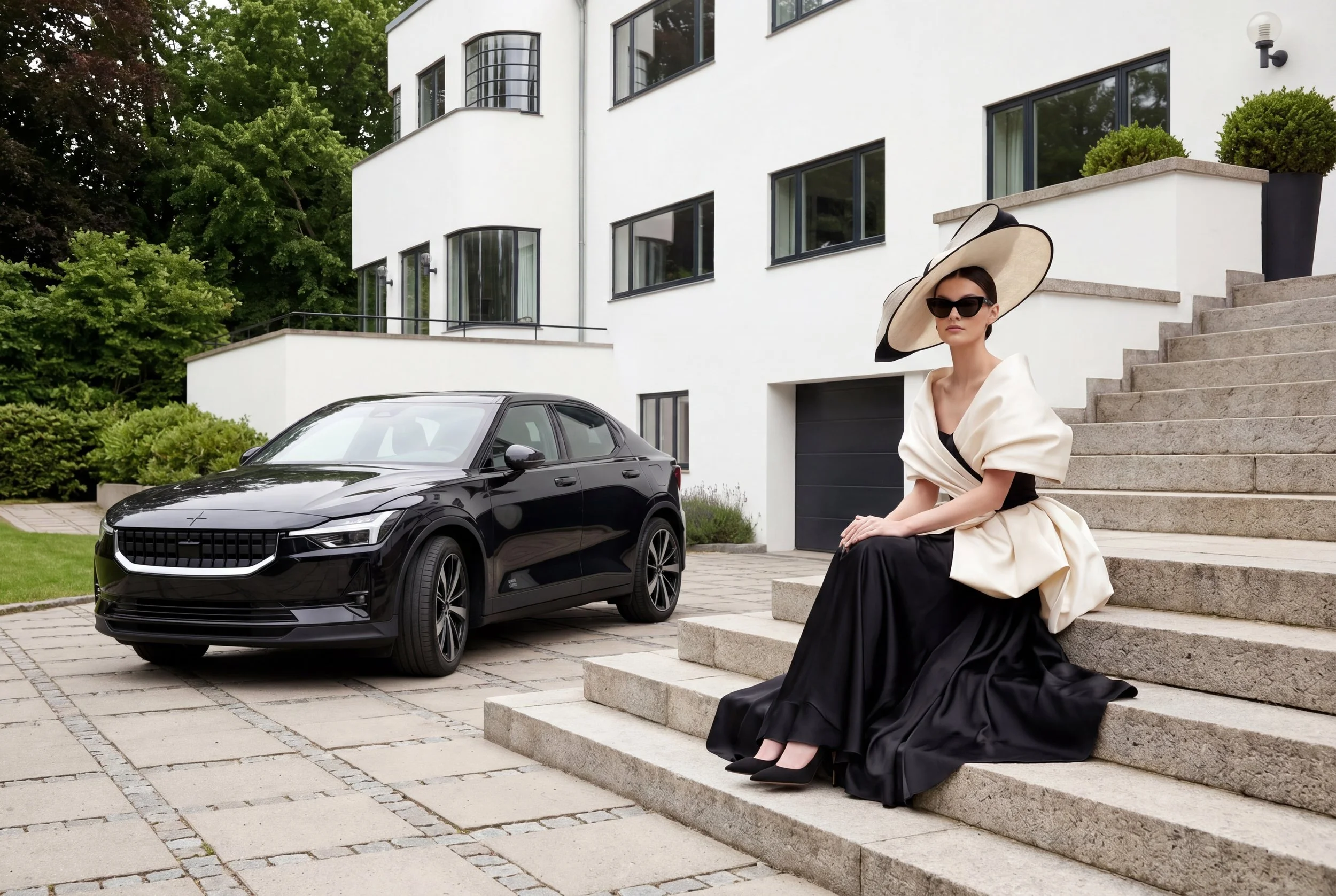  Udgangspunktet var Polestars nyeste Model 5 kombineret med udvalgte tidligere modeller. Ikke for at fremhæve specifikationer eller performance, men for at undersøge hvordan et moderne premium-brand kan opleves, når produktet træder et skridt tilbage