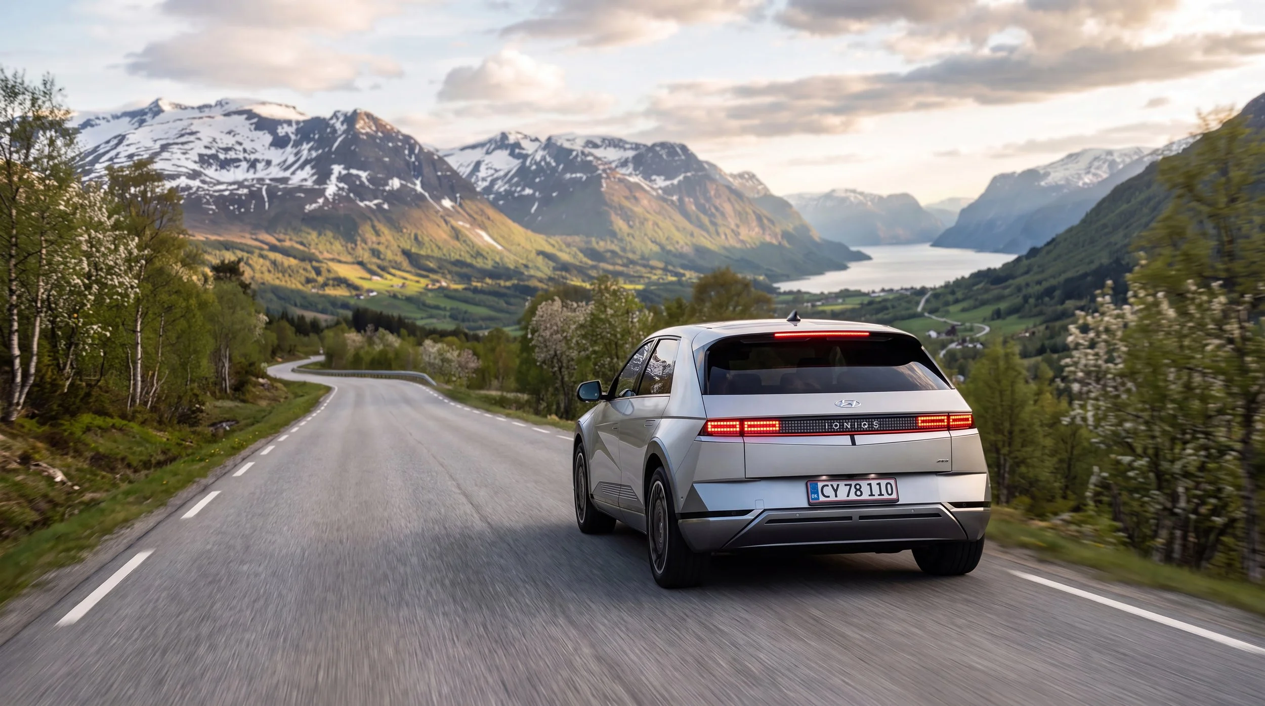 Motiv: Hyundai Ioniq 5. Skabt med: Blender | V-Ray | Photoshop | AI