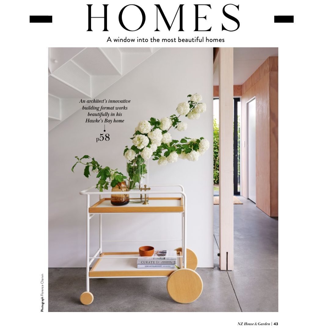 our own modhouse home 
featured in the @nzhouseandgarden May issue 
&thinsp;
&ldquo;There are design aspects to our modhouse that being your own client allowed us to entertain &mdash; 
But that is the whole beauty of these projects.
Some of the most 