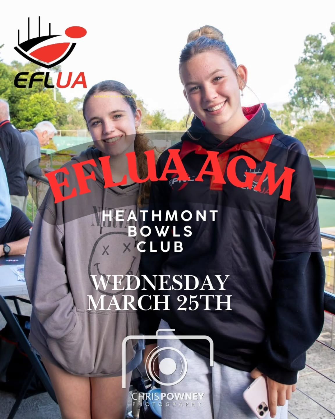 Don't forget 🚨 

Our annual lawn bowls and AGM night is on THIS Wednesday night, with lawn bowls starting at 5:30pm, and the AGM starting at 7:00pm (please arrive by 6:45pm).

You don't want to miss out on the first event of the social calendar!! 📆