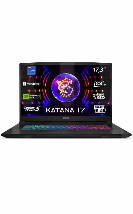 MSI KATANA 17-B13VGK i9 1TB 32GB RTX 4070 8GB 17.3-inch MVR 34,999