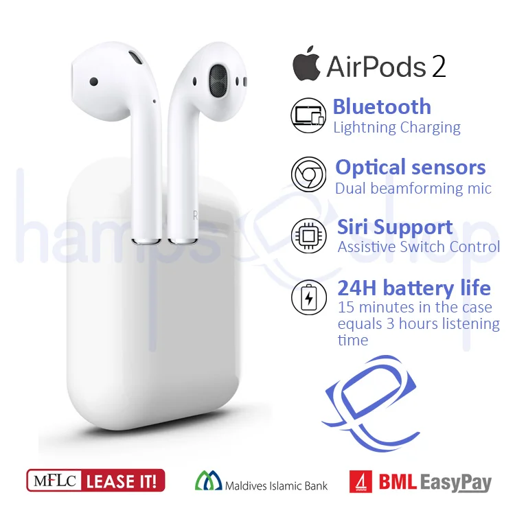 APPLE AIRPODS 2 2,799 MVR — hampseshop