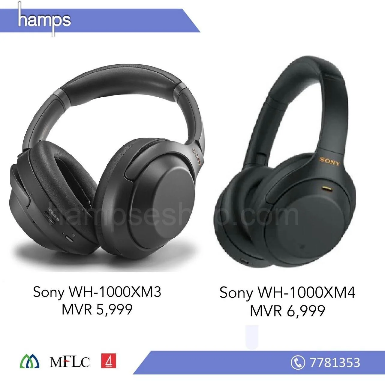 Pls visit our website for more details hampseshop.com 
Shop location pls click hampseshop.com/location 
Installment FROM MIB , MFLC , BML ISLAMIK BANK, BML EASY PAY , POLCO 
MORE Details call 7781353 ,9775757 shop 7700441 
#sonyheadphones #bose #bose