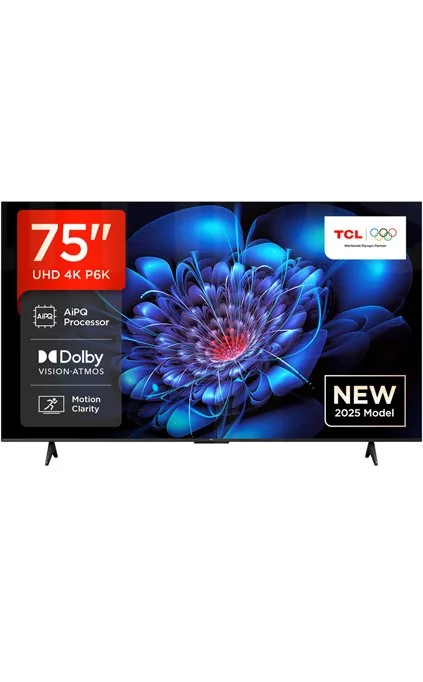 TCL 75" UHD 75P6K TV MVR 15,999