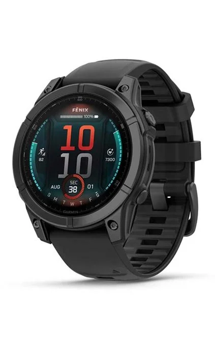 Garmin Fenix E 47mm Premium Multisport GPS Watch Gray W Silicon MVR 13,999