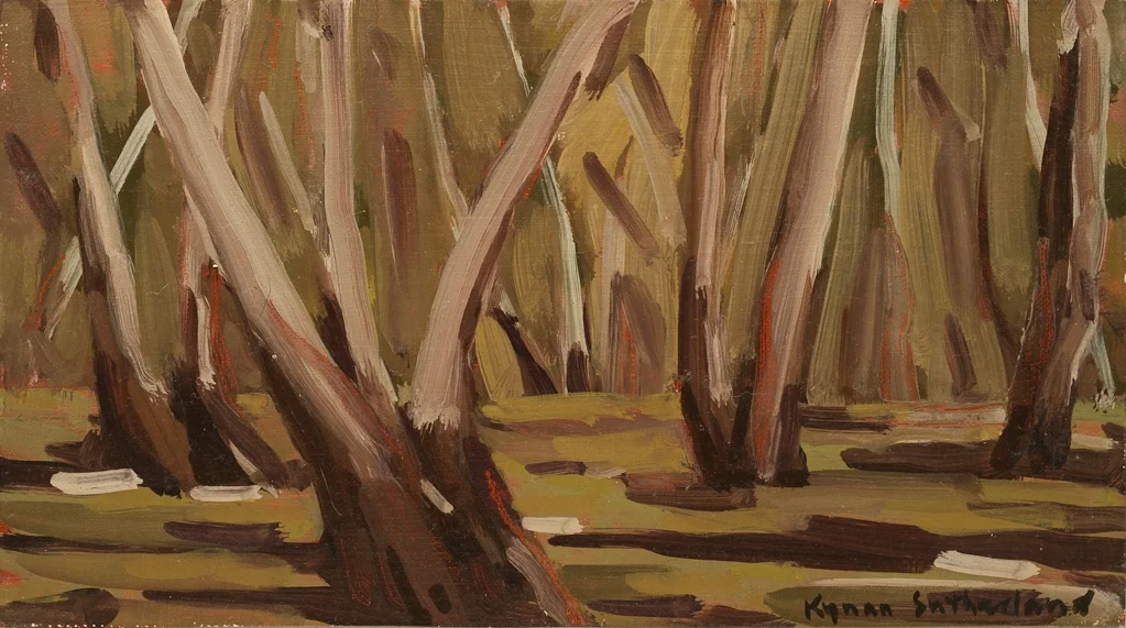 Landscape (Mount Alexander), 2018 5” x 9” Oil on Linen on Board SOLD