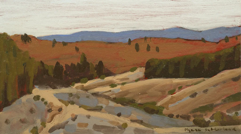 Landscape (Pine Forest), 2018 Oil on Canvas on Board 5” x 9” $290