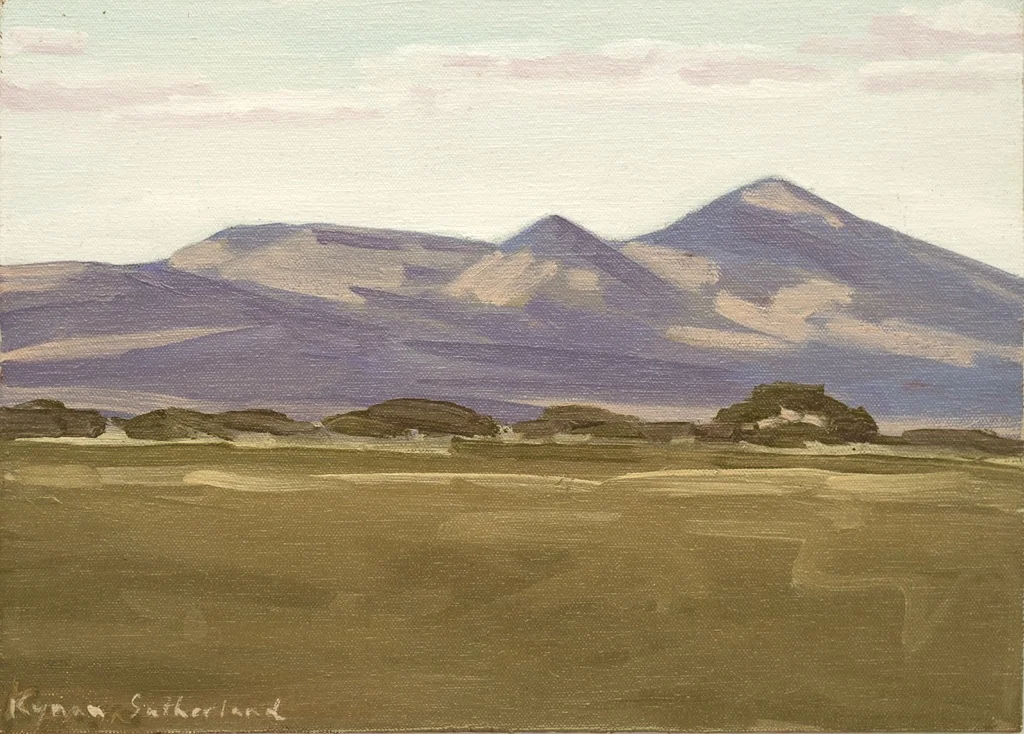 Landscape (You Yangs), 2018 Oil on Canvas on Board 18 x 25cm SOLD