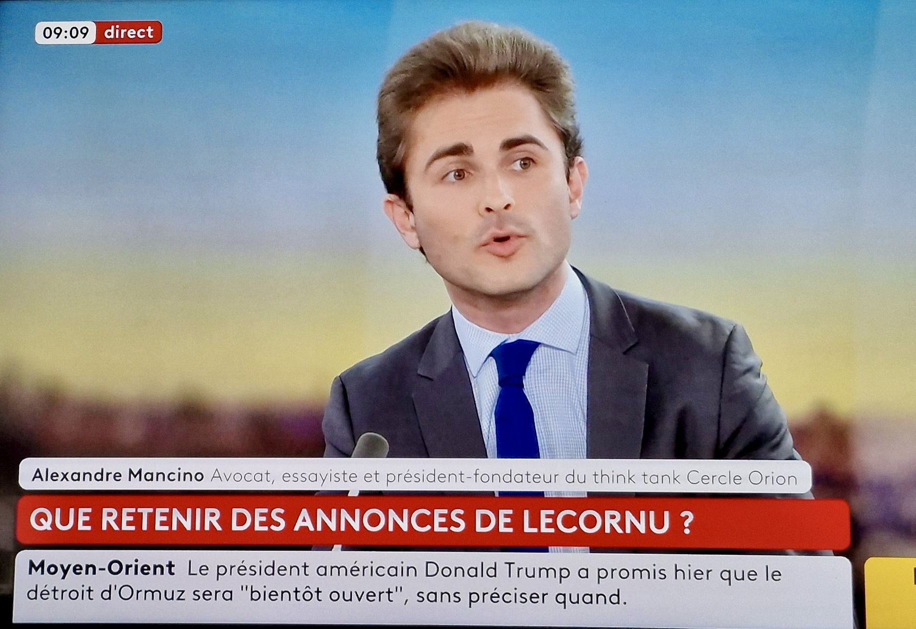 [Replay] - Alexandre Mancino sur France Info TV dans "La Politique s'éclaire"