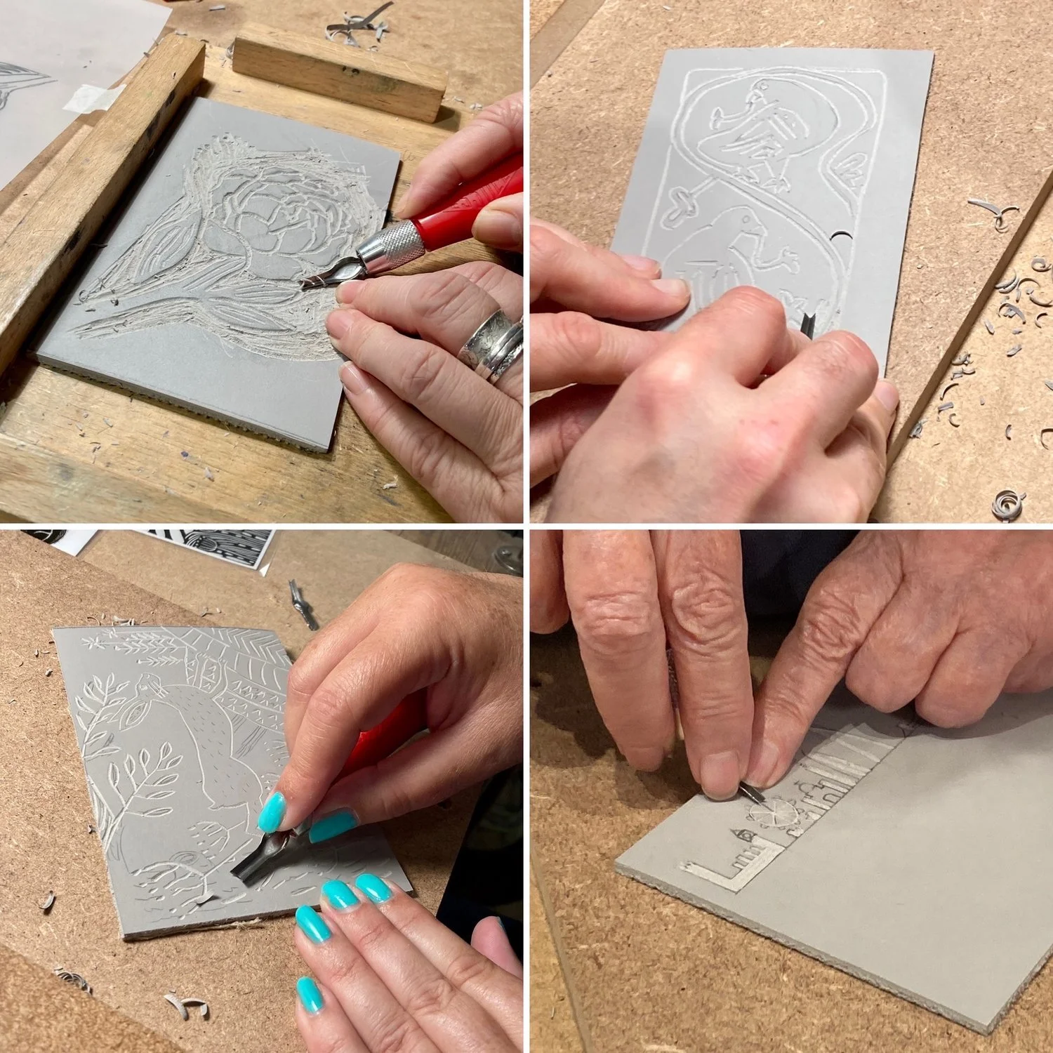 Lino Printing Workshop Carving .jpeg