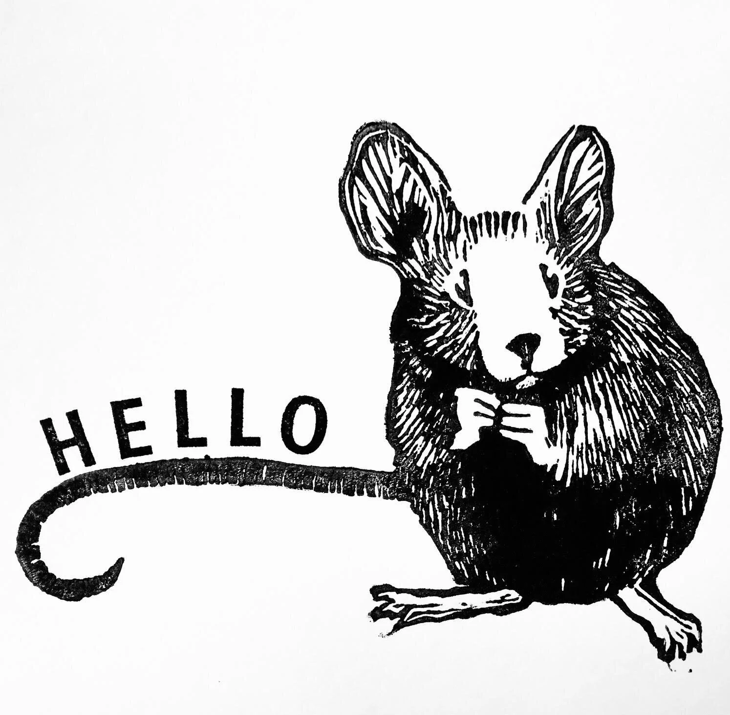 Lino Printed greetings mouse workshop.jpeg