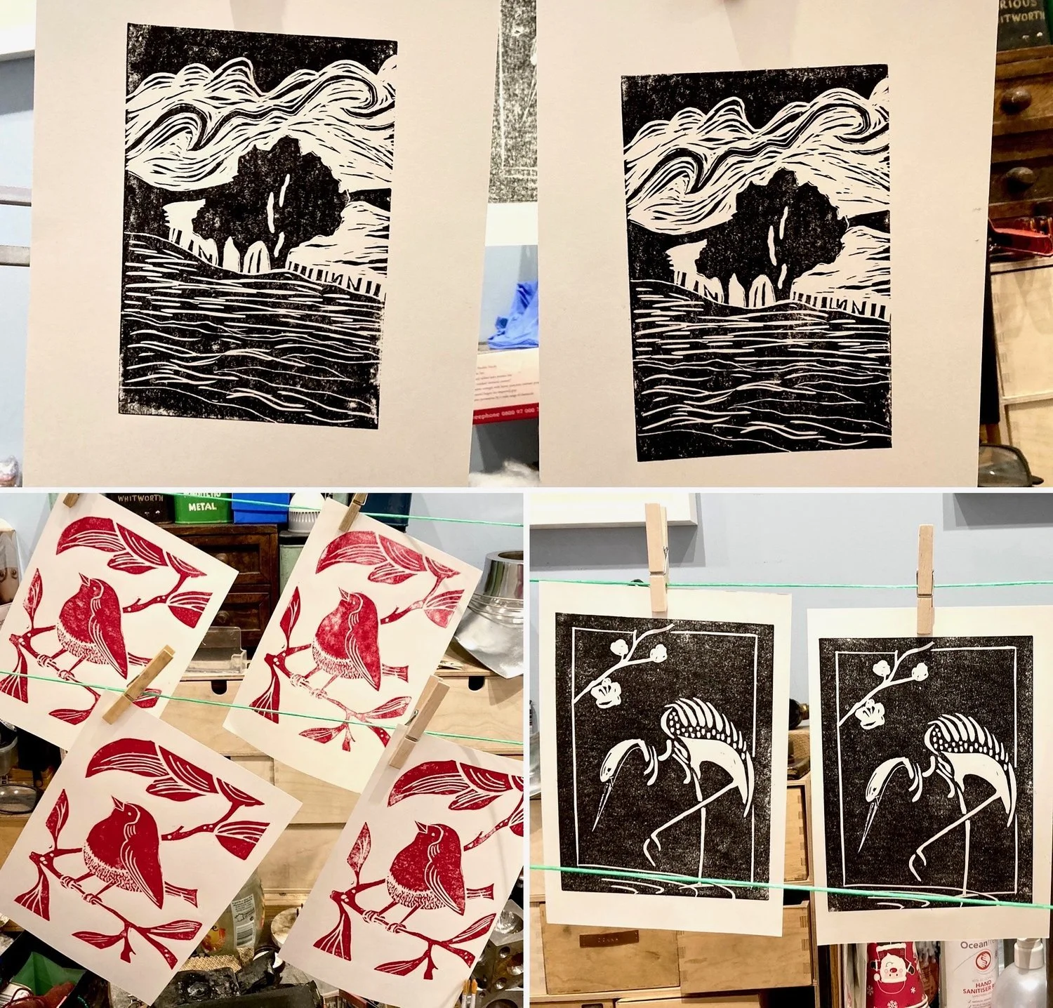 Lino Printing Workshop landscape robin stork.jpeg