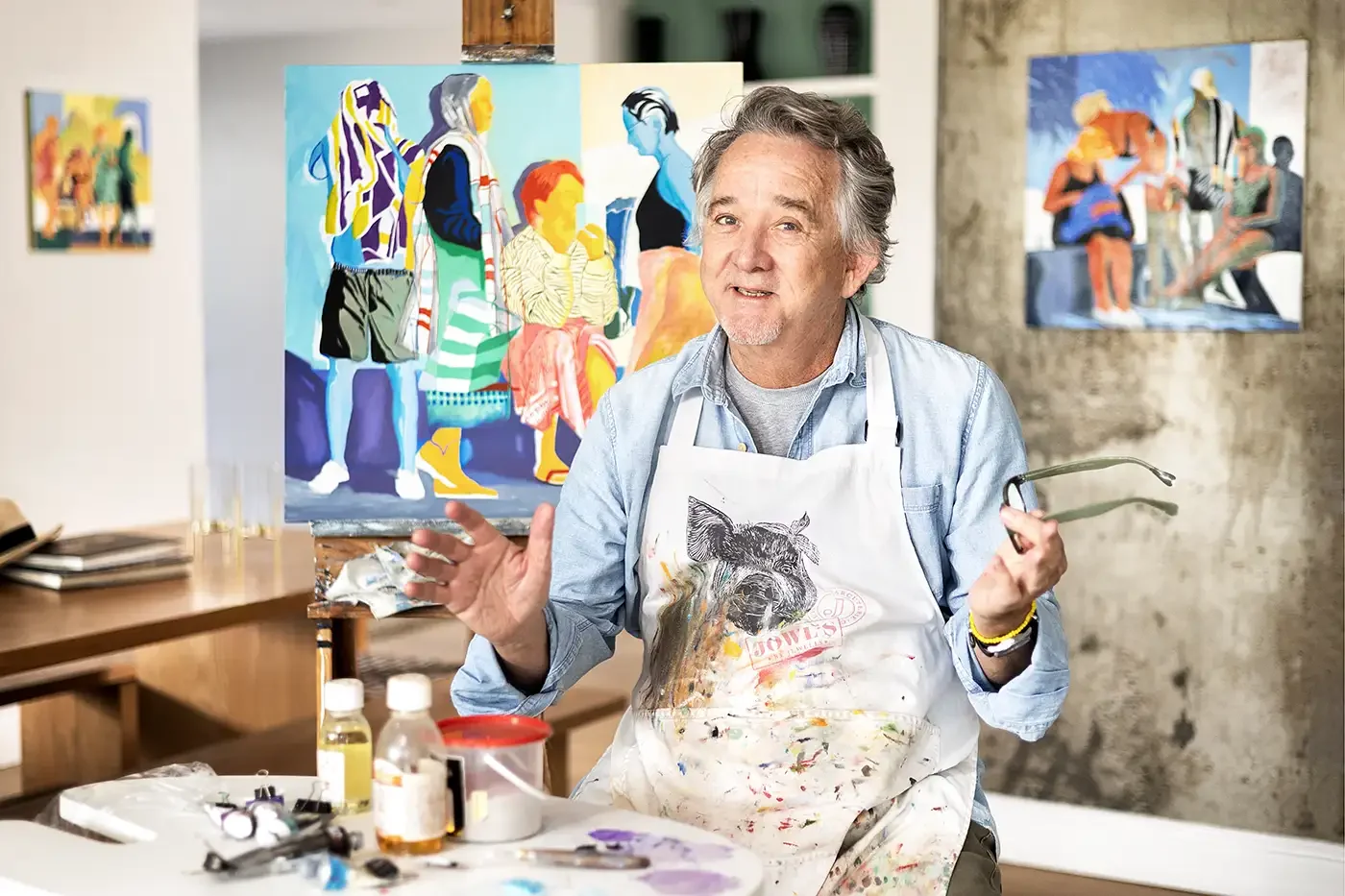 Painter John Pace photographed by Dimitri Otis