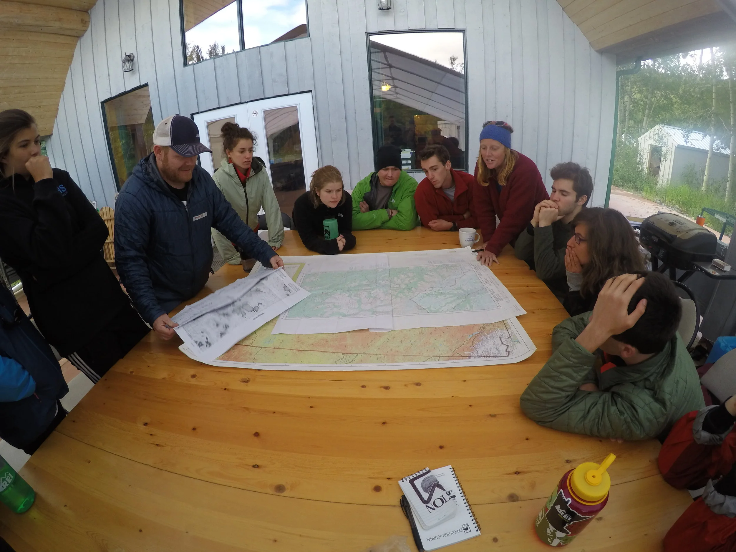  Innocently planning our adventure from Base Camp in Whitehorse, YT. 
