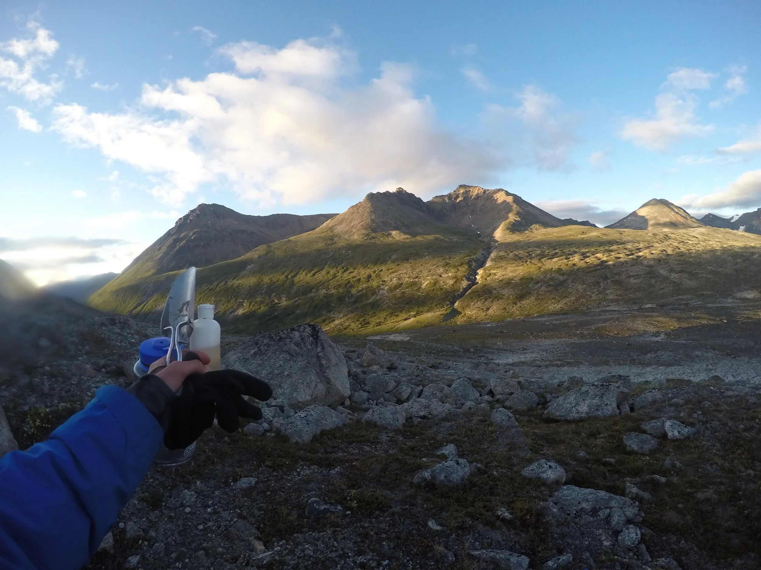  Trowel, soap, and water in hand… This was the incredible view I had whilst filling a freshly-dug hole. 10/10 in the logbook. 