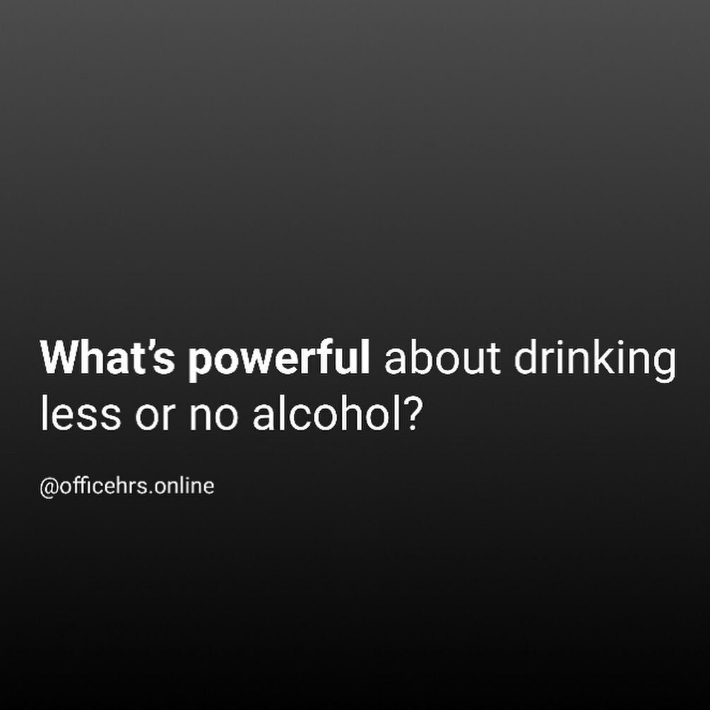 A binary view on alcohol &mdash; to drink or not to drink &mdash; doesn&rsquo;t work for everybody. And we respect that.

Having a conscious relationship w/ alcohol is 💯 though, regardless of your method. That&rsquo;s called a spectrum. It holds spa