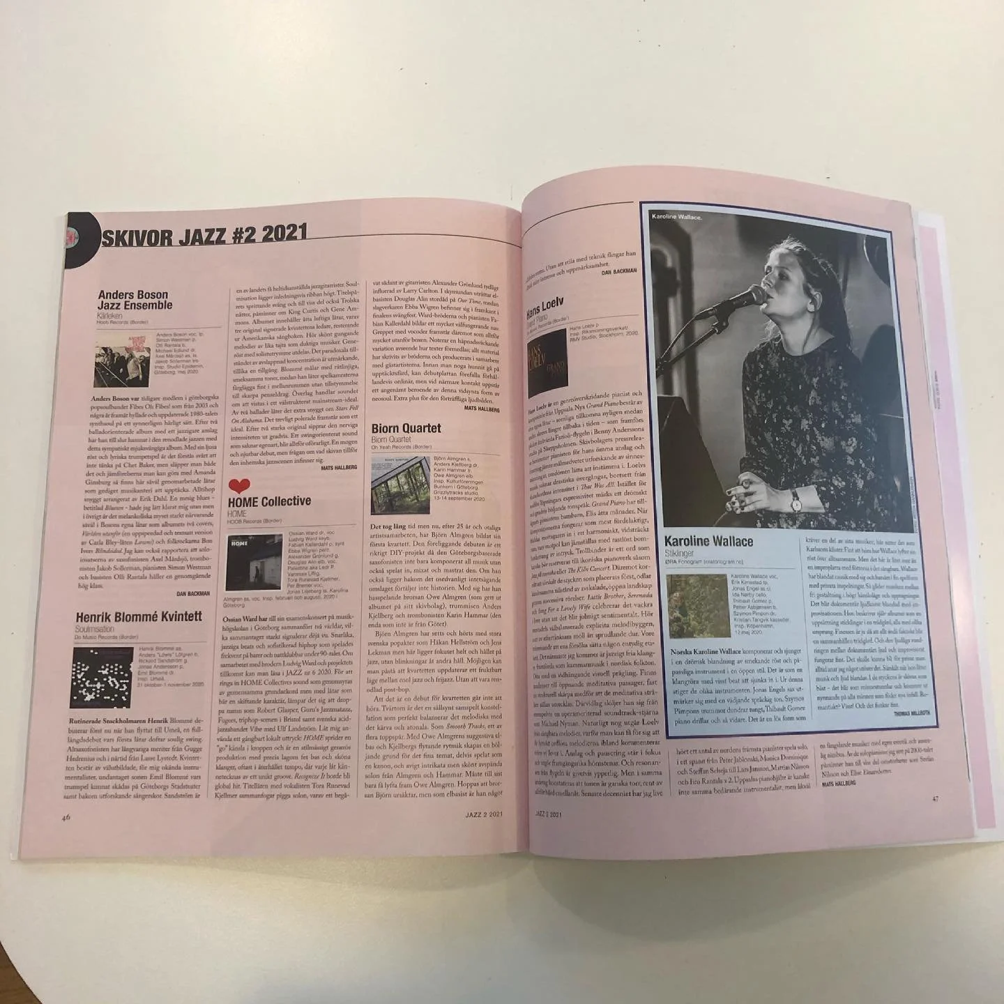 Svenske Orkesterjournalen skriver fint om Stiklinger 🌸🌺🌿 Til det kan jeg jo bare si jippi! Jippi!