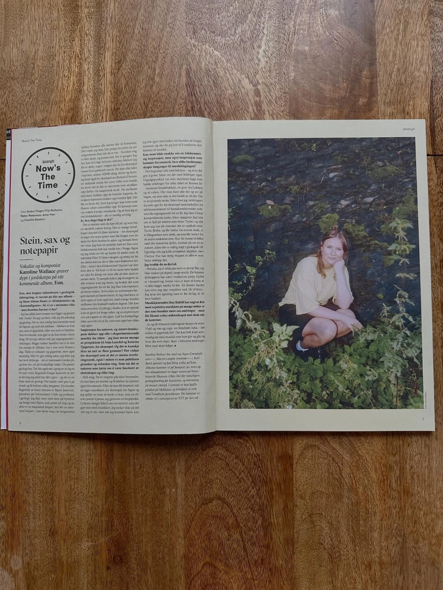 Tisser litt i en busk i ferske @jazznytt ! Her kan du ogs&aring; lese om plata som kommer :) Takk for fint intervju! Foto: Anne Valeur 🌿