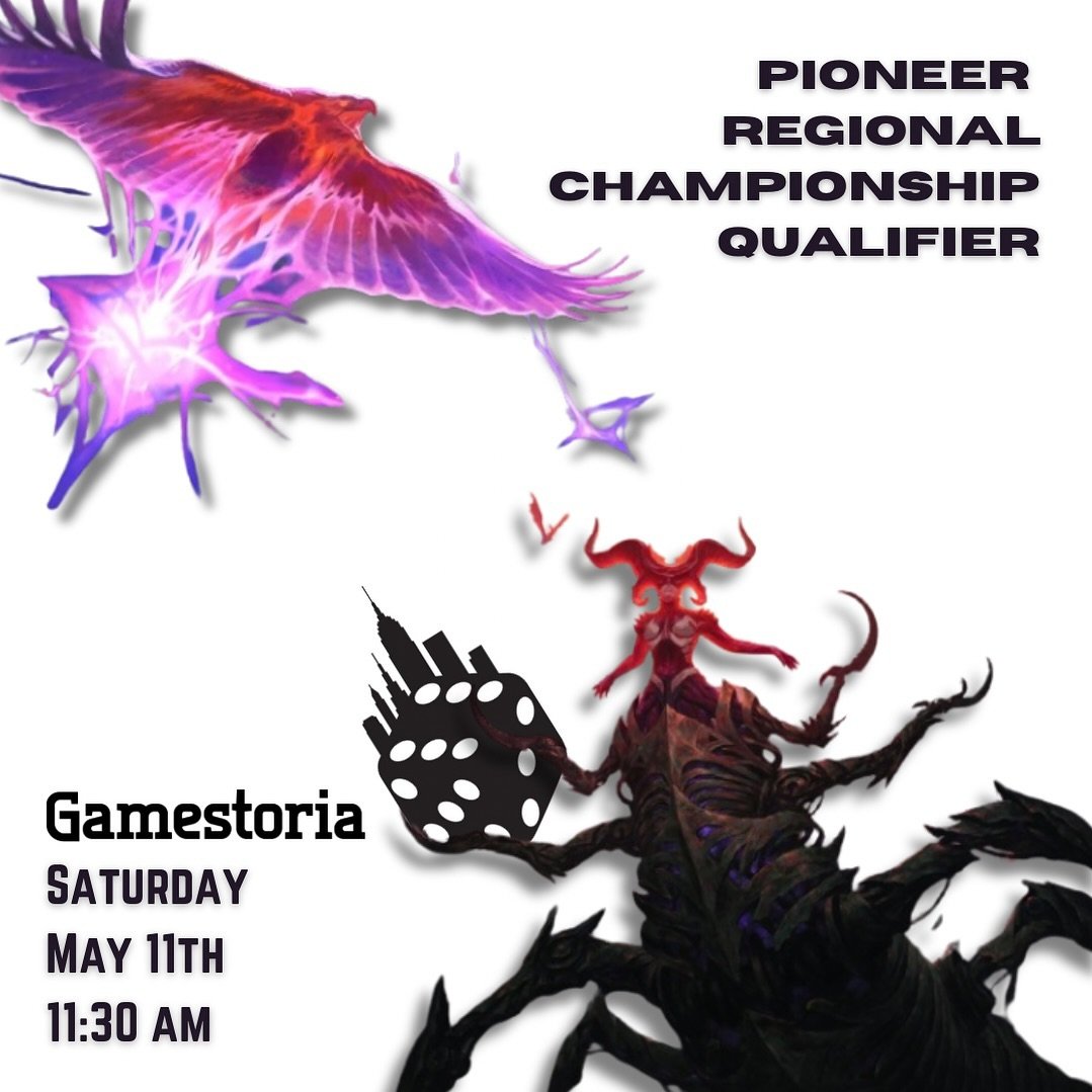 Get ready to shuffle up!  This Saturday, 5/11 is our #pioneer Regional Championship Qualifier!  This event is SOLD OUT but if you&rsquo;ve signed up, deck registration starts at 11:30 am.  See you there and good luck everyone participating! 
.
.
.
#m