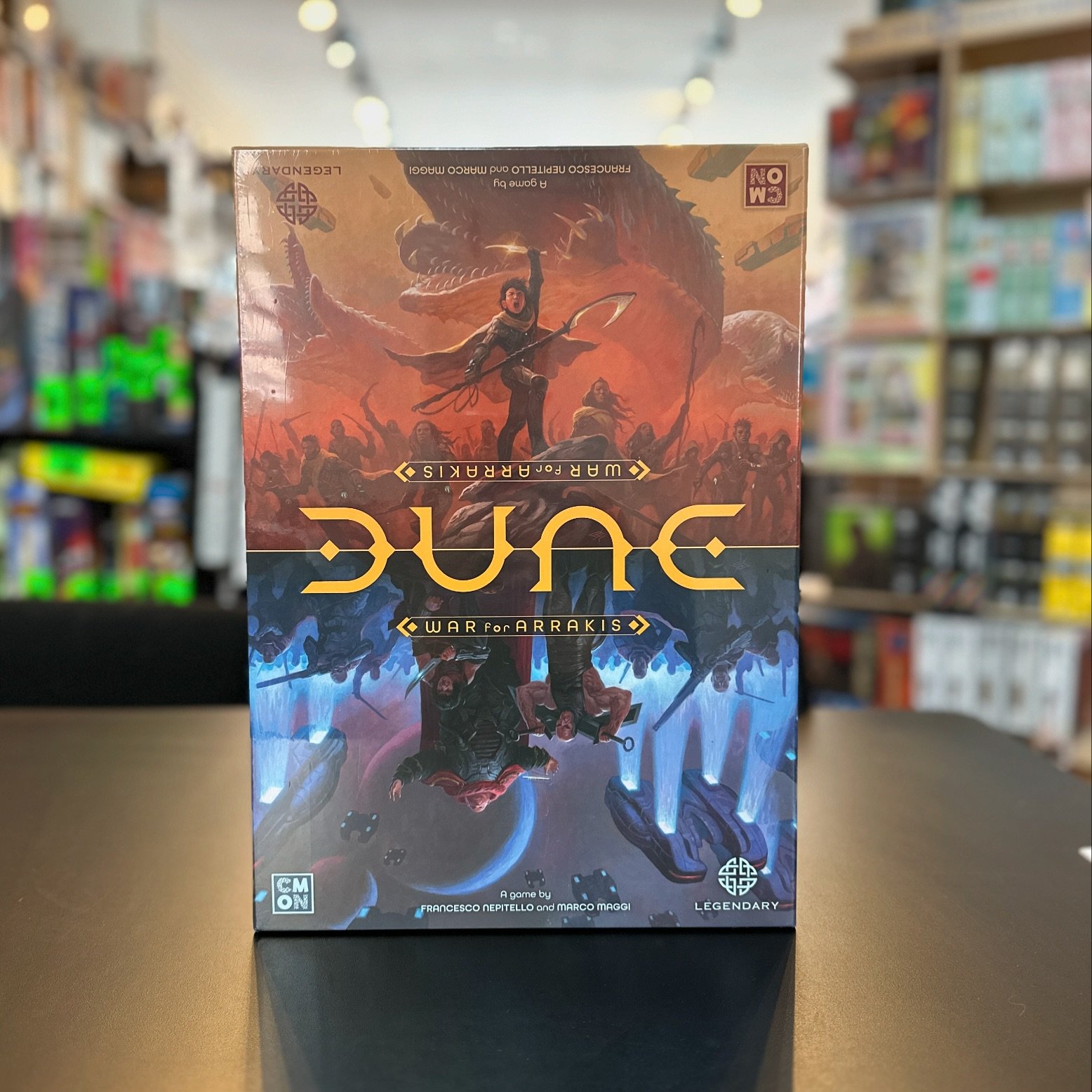 May thy knife chip and shatter ⚒️ Arrakis holds the most important resource in the galaxy, Spice.  Will House Atreides or House Harkonnen emerge victorious in this asymmetrical strategy game?  Replay the #dune saga differently with the each play thro