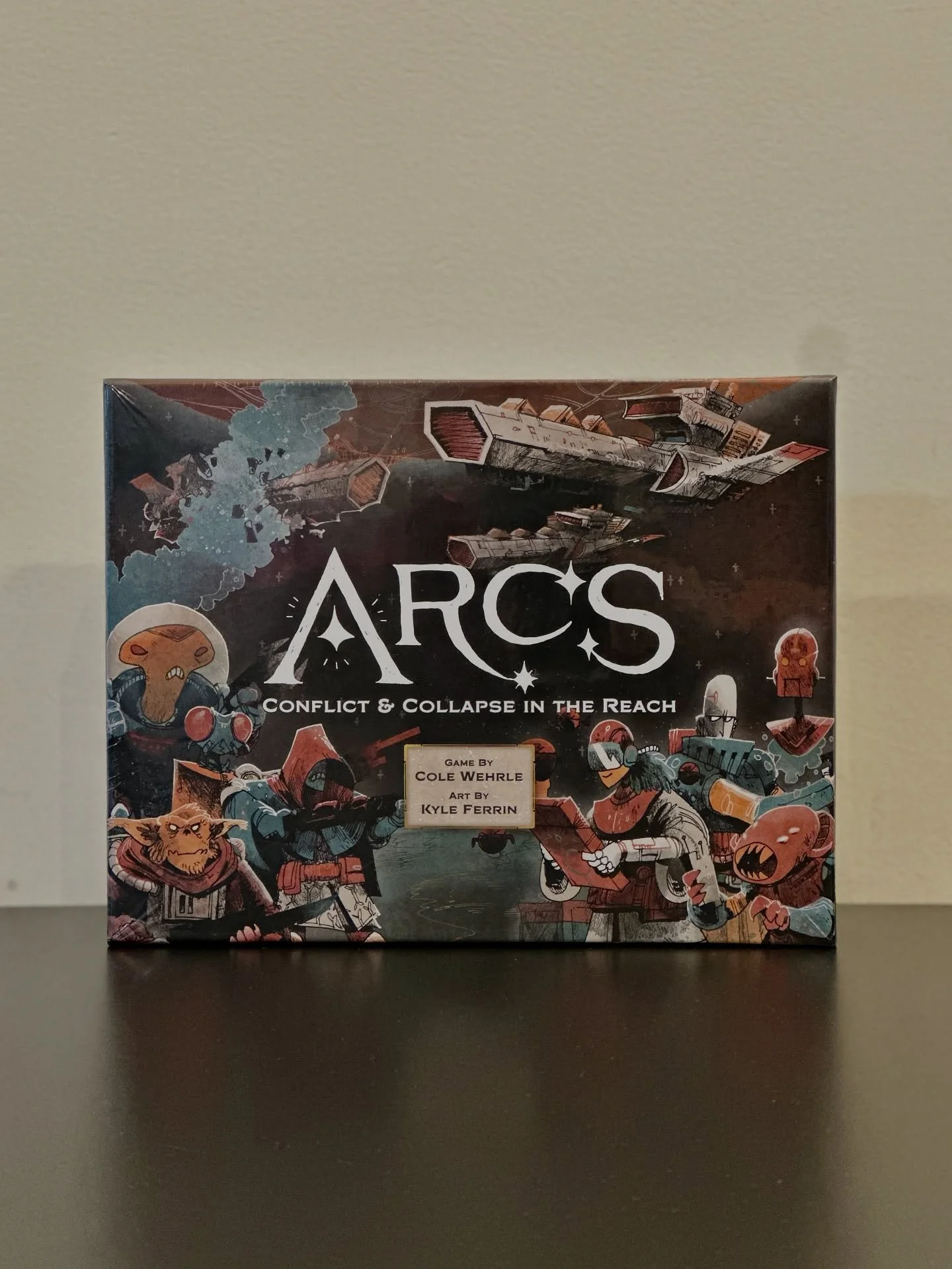 Lead a spacefaring society through an epic saga 🚀
&bull;
&bull;
&bull;
Arcs is a sharp, tactical space opera game set in a dark yet silly universe. Players represent officials from a distant, decaying and neglectful Empire who are now free to vie fo