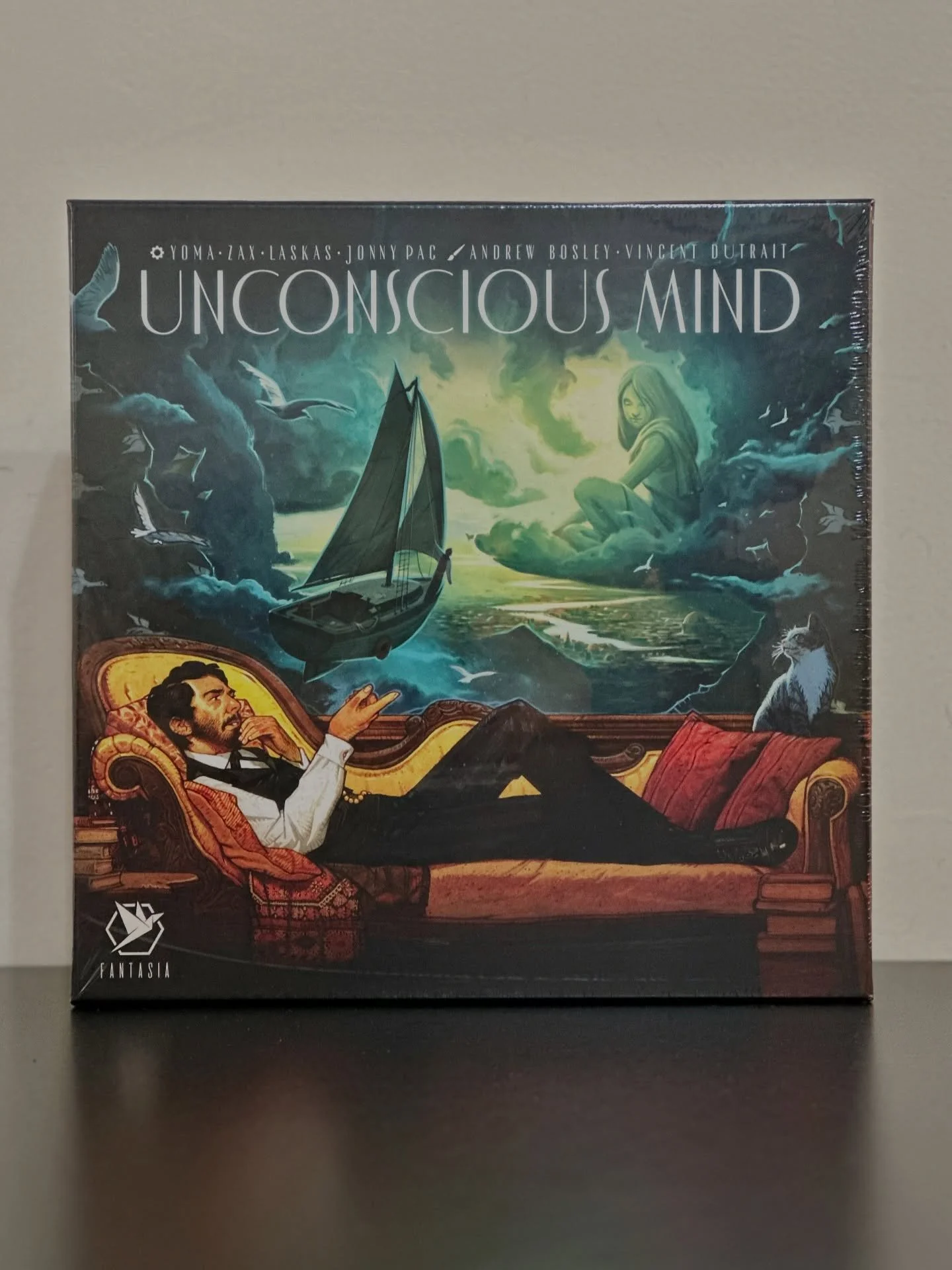 As one of Freud&rsquo;s followers, delve into clients&rsquo; unconscious minds to bring healing. 📝
&bull;
&bull;
&bull;
Unconscious Mind is a euro-style game featuring worker placement, engine building, multiple rondels, and cascading effects. On yo