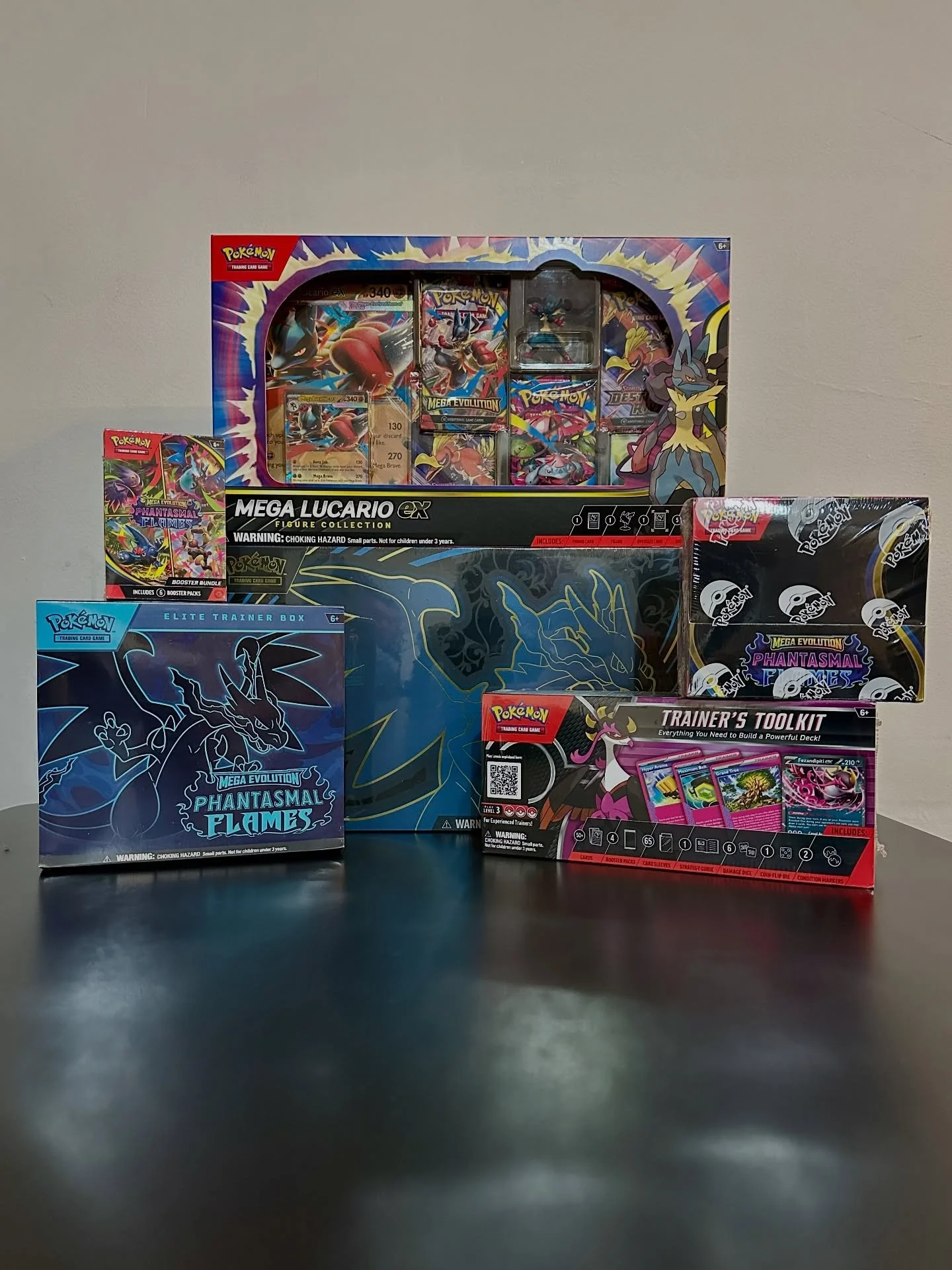 Inventory alert 🚨 
&bull;
&bull;
&bull;
Pokemon TCG is back in stock while supplies last!  We&rsquo;ve got the Mega Lucario EX box back, as well as the Trainer&rsquo;s Kit, Mega Diancie &amp; Mega Gengar decks, AND the newest set Phantasmal Flames! 