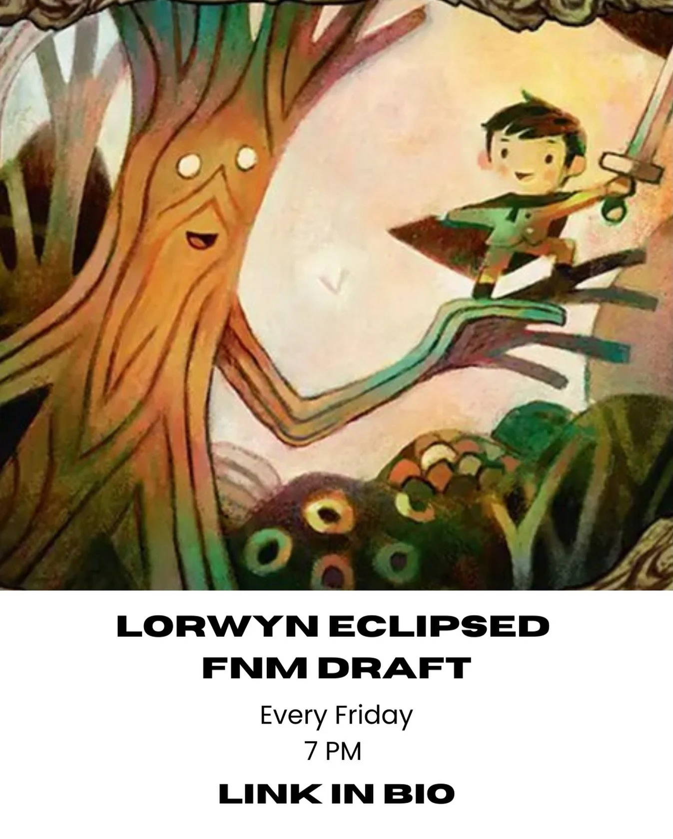 Showing up every Friday spry&hellip;
&bull;
&bull;
&bull;
... and mighty 💪🏻 FNM draft converts to Lorwyn Eclipsed starting on Friday 1/23.  We&rsquo;ve updated the link in our bio if you want to grab your spot ahead of time! 🎲
&bull;
#mtg #mtgedh 