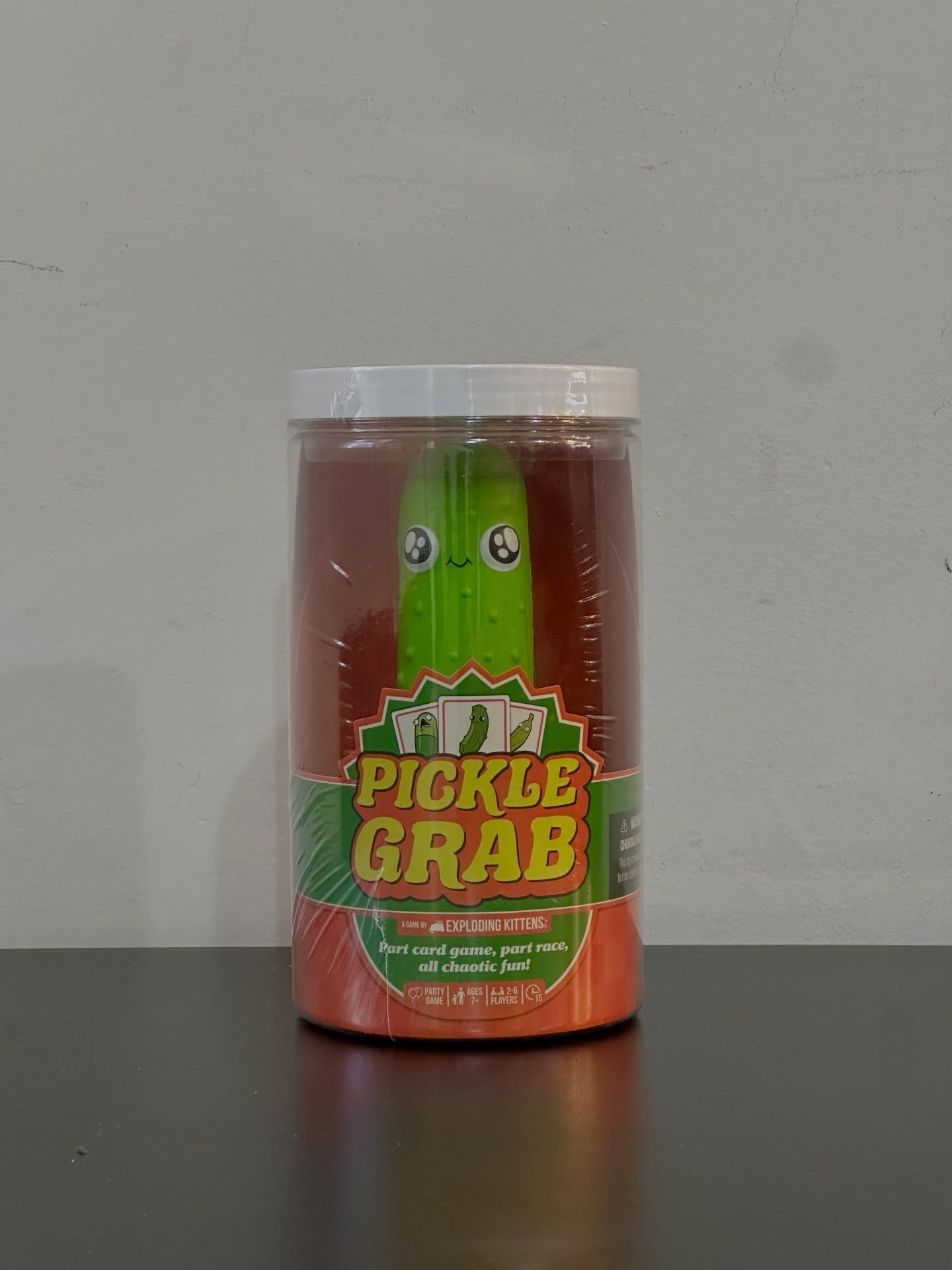 Make a match to become the pickle thief &ndash; grab it before anyone can steal the plate 🥒
&bull;
&bull;
&bull;
Pickle Grab is part card game, part race, and part &ldquo;game name you can&rsquo;t say without smirking.&rdquo; It&rsquo;s expertly des