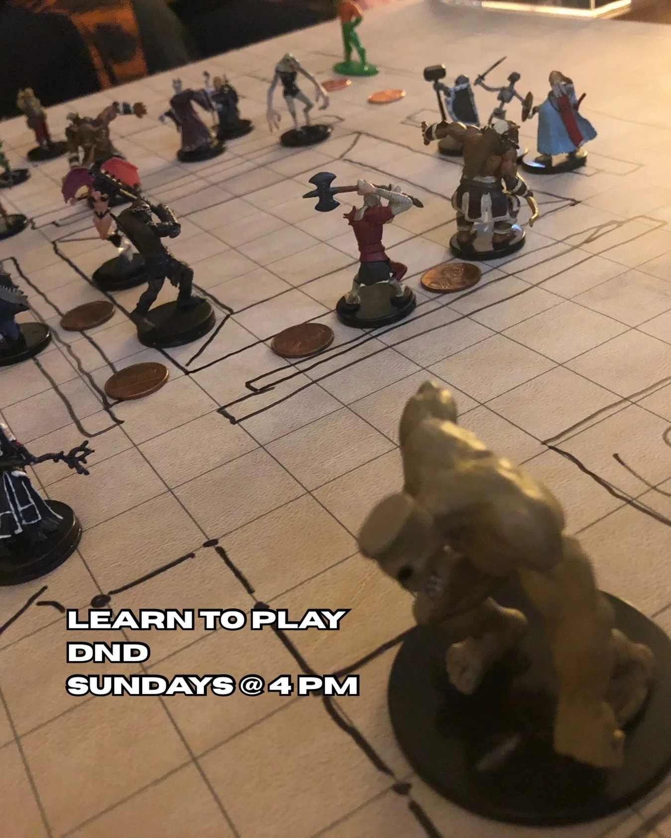 A week ago I met these strangers in a tavern now this?! 
&bull;
&bull;
&bull;
This Sunday our Learn to Play DnD kicks back up starting at 4 pm EST.  DM Benn returns to teach another fresh batch of adventures how to embark on their journey.  Will you 