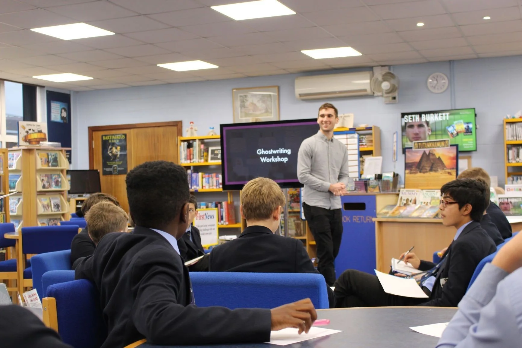 Seth in classroom for ghost writing.jpg