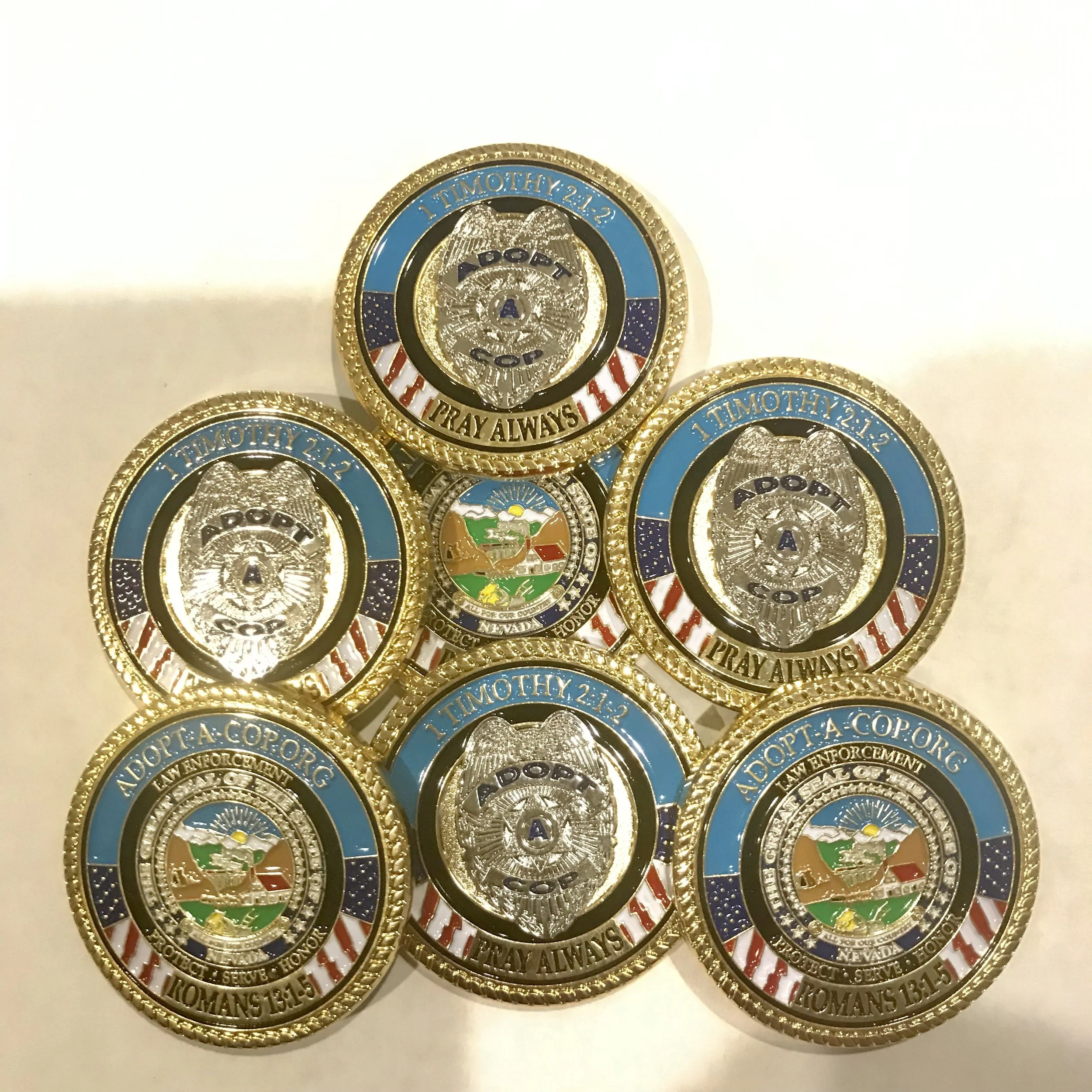 Adopt-A-Cop Nevada Challenge Coin
