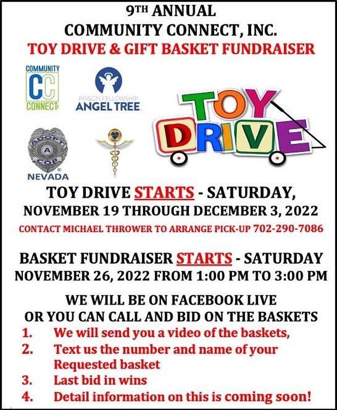 It's that time of year again and the Angel Tree Program needs your help.  We are conducting our Toy Drive from now until December 3, 2022.  Please Donate a toy for an At-Risk Youth today.