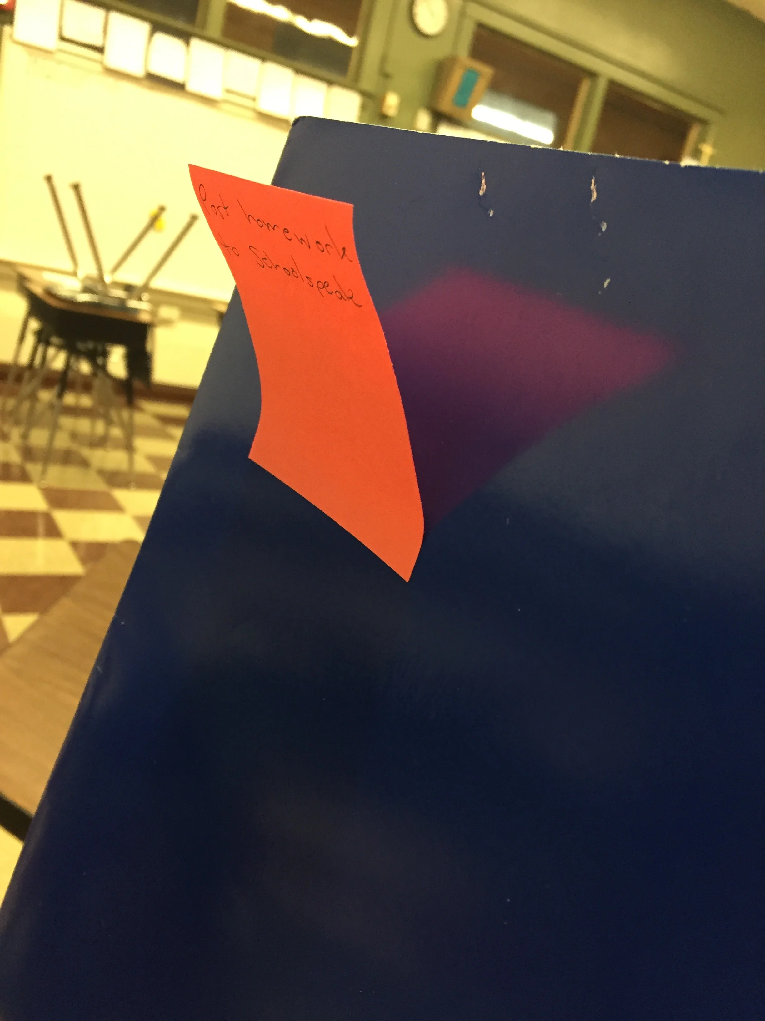 Accordion Post It Notes