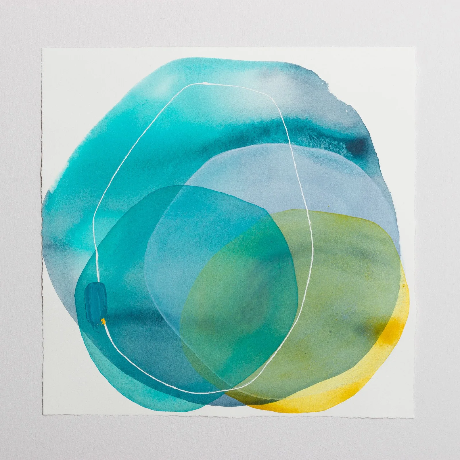 Glimmers 13 - Jane Hunter Paintings on Paper 2025 square.jpg