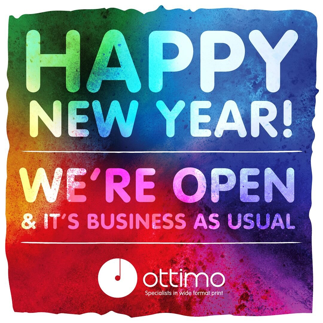 Happy New Year! We are open and it&rsquo;s business as usual.