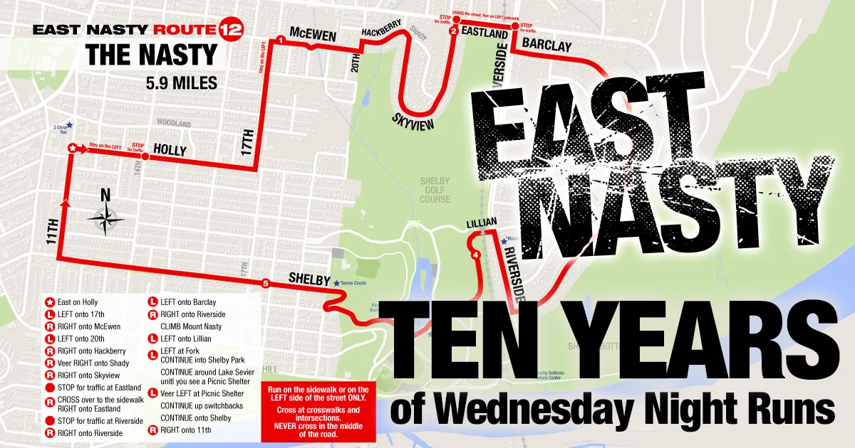Wednesday June 20 - TEN YEARS of Wednesday Night Runs!