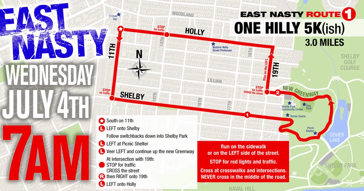 Wednesday July 4 - Red, White, and Run