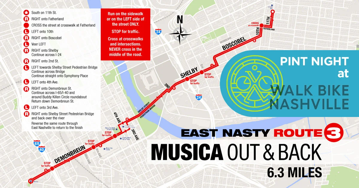 Wednesday Oct 17 - (Run) Walk Bike (Drink) Nashville
